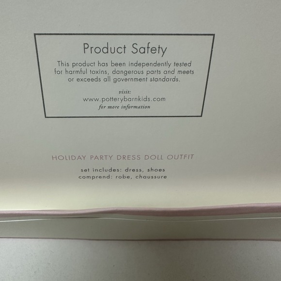 Pottery Barn Kids Doll Holiday Outfit Red Tartan Plaid Dress & Shoes NEW - Picture 8 of 9